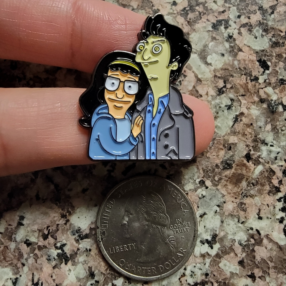 *2 for $13* Tina Belcher Bob's Burgers × Twilight Zone Mashup Enamel Pin - Picture 3 of 3